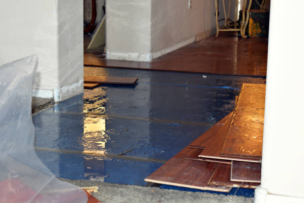 Professional Basement Flood Cleanup technician working in Troutman, NC